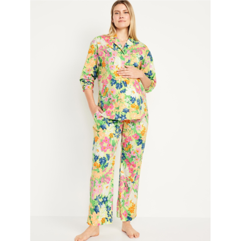 Oldnavy Maternity Poplin Pajama Set Hot Deal