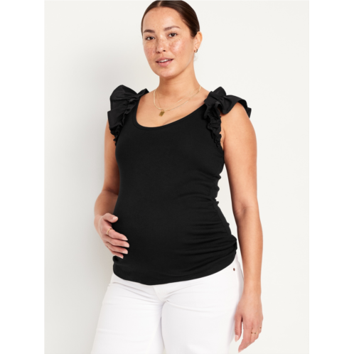 Oldnavy Maternity Ruffle-Trim Combination Top Hot Deal
