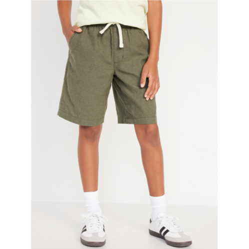 Oldnavy Knee Length Linen-Blend Shorts for Boys Hot Deal