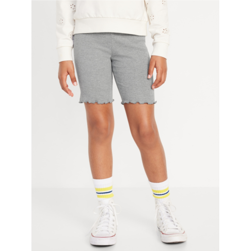 Oldnavy Lettuce-Edge Biker Shorts for Girls Hot Deal