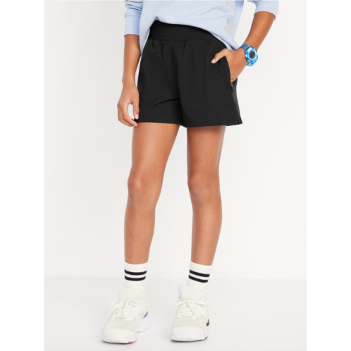 Oldnavy High-Waisted StretchTech Zip-Pocket Shorts for Girls Hot Deal