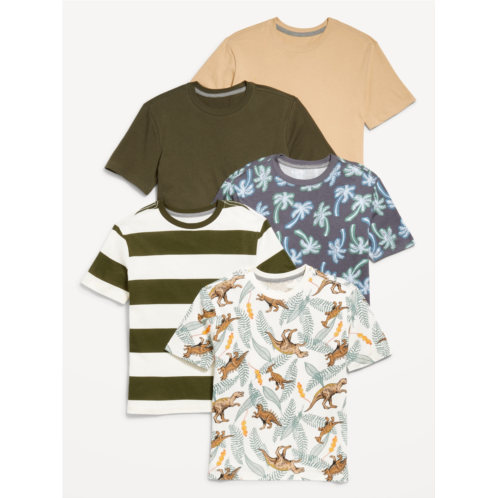 Oldnavy Softest Crew-Neck T-Shirt 5-Pack for Boys