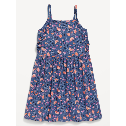 Oldnavy Printed Sleeveless Ruffle-Trim Dress for Toddler Girls