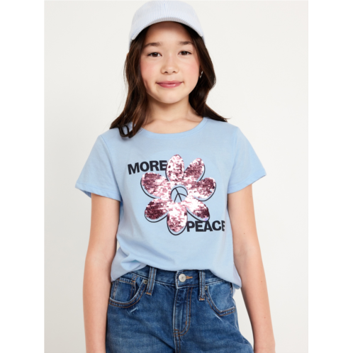 Oldnavy Short-Sleeve Flip-Sequin Graphic T-Shirt for Girls Hot Deal