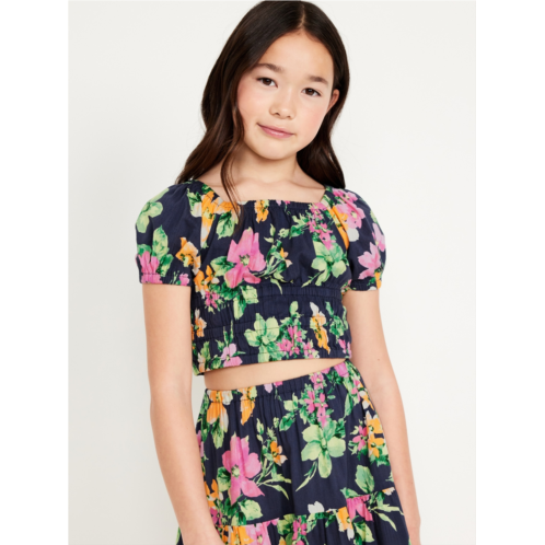 Oldnavy Printed Puff-Sleeve Top for Girls
