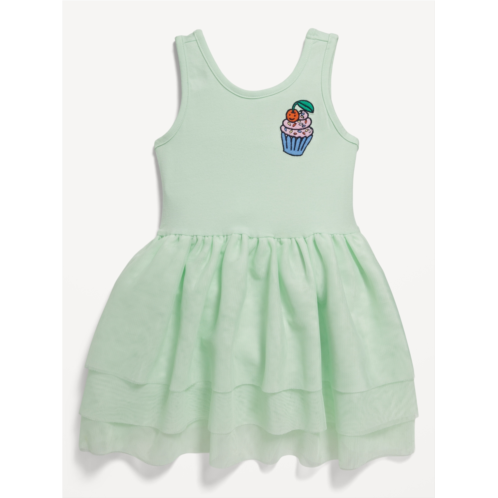 Oldnavy Sleeveless Bodysuit Tiered Tutu Dress for Toddler Girls Hot Deal