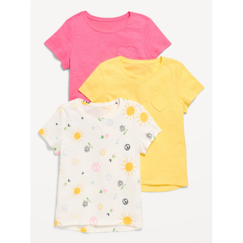 Oldnavy Softest Short-Sleeve T-Shirt Variety 3-Pack for Girls Hot Deal