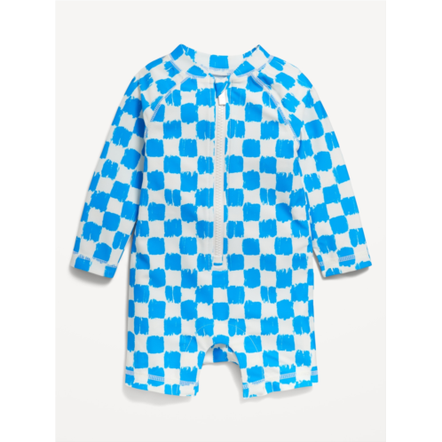 Oldnavy Unisex Printed Long-Sleeve Swim Rashguard Bodysuit for Baby