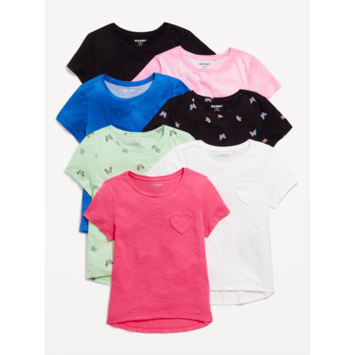 Oldnavy Softest Short-Sleeve T-Shirt Variety 5-Pack for Girls Hot Deal