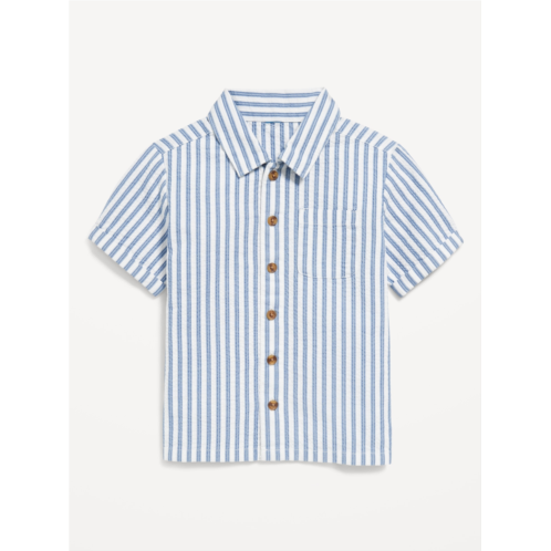 Oldnavy Printed Short-Sleeve Pocket Shirt for Toddler Boys