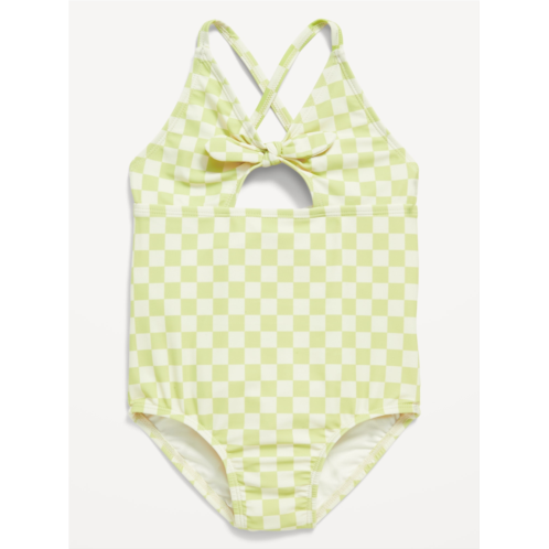 Oldnavy Printed Cutout One-Piece Swimsuit for Toddler Girls