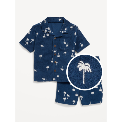 Oldnavy Printed Loop-Terry Shirt and Shorts Set for Toddler Boys