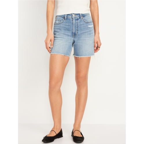 Oldnavy High-Waisted OG Jean Cut-Off Shorts -- 5-inch inseam Hot Deal