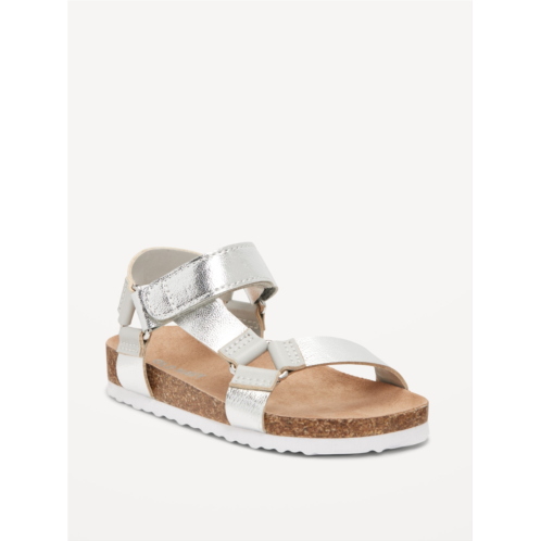 Oldnavy Metallic Faux-Leather Strap Sandals for Toddler Girls