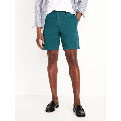 Oldnavy Rotation Chino Linen-Blend Shorts -- 8-inch inseam