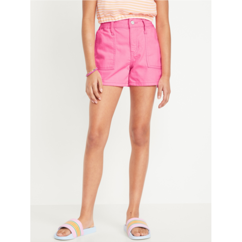 Oldnavy Elasticized High-Waisted Utility Jean Shorts for Girls