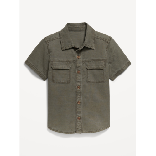 Oldnavy Short-Sleeve Utility Pocket Shirt for Toddler Boys