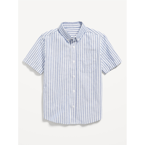 Oldnavy Short-Sleeve Striped Oxford Shirt for Boys