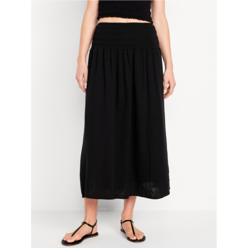 Oldnavy High-Waisted Crinkle Gauze Maxi Skirt Hot Deal