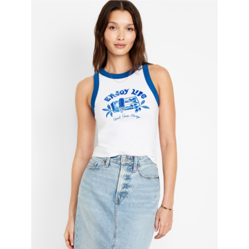 Oldnavy Graphic Crop Tank Top