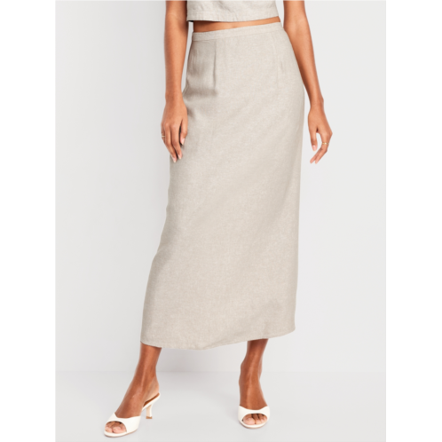 Oldnavy Linen-Blend Maxi Skirt