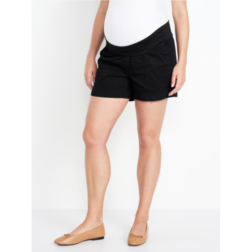 Oldnavy Maternity Rollover-Waist OGC Chino Shorts -- 5-inch inseam Hot Deal