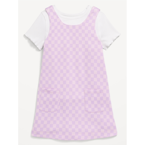 Oldnavy Sleeveless Pocket Dress and T-Shirt Set for Toddler Girls