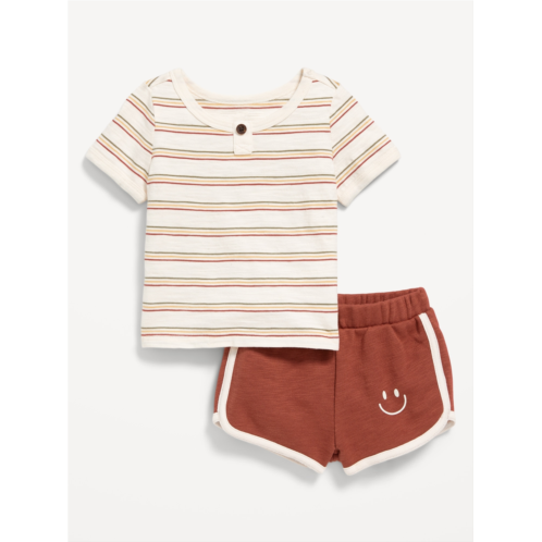 Oldnavy Little Navy Organic-Cotton T-Shirt and Shorts Set for Baby