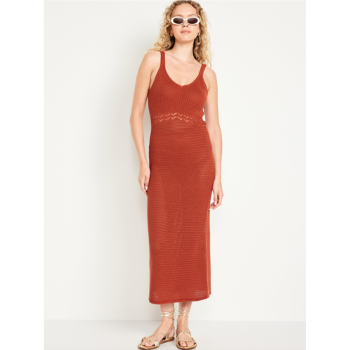 Oldnavy Sleeveless Crochet Midi Dress Hot Deal