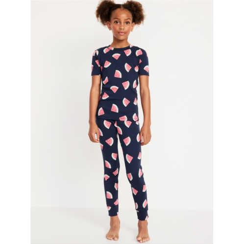 Oldnavy Printed Snug-Fit Pajama Set for Girls