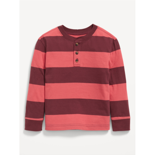 Oldnavy Oversized Long-Sleeve Henley T-Shirt for Toddler Boys