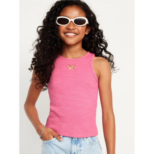 Oldnavy Cutout-Graphic Tank Top for Girls Hot Deal