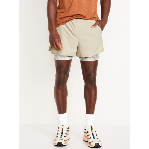 Oldnavy 2-in-1 Trail Shorts -- 4-inch inseam