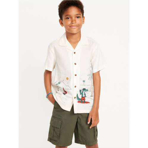 Oldnavy Short-Sleeve Graphic Camp Shirt for Boys