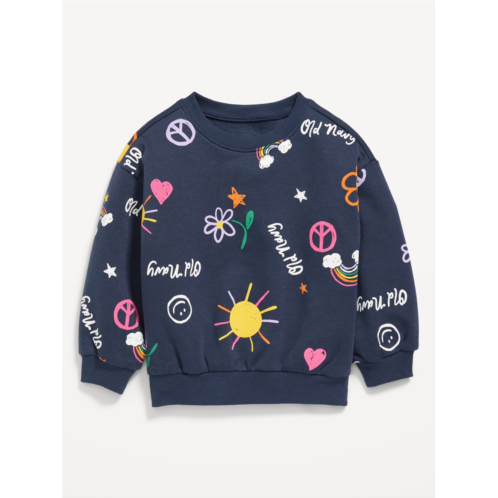 Oldnavy Logo-Graphic Crew-Neck Sweatshirt for Toddler Girls