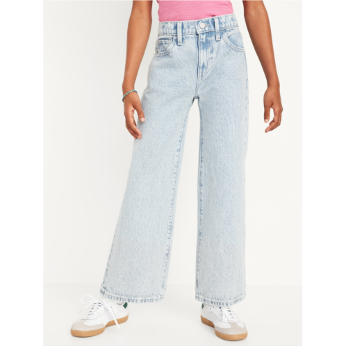 Oldnavy High-Waisted Baggy Wide-Leg Jeans for Girls Hot Deal