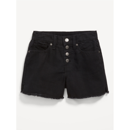 Oldnavy High-Waisted Wow Frayed-Hem Jean Shorts for Girls Hot Deal
