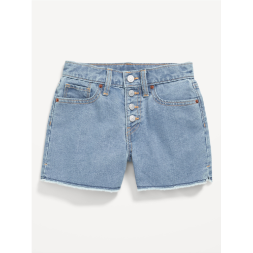 Oldnavy High-Waisted Wow Frayed-Hem Jean Shorts for Girls