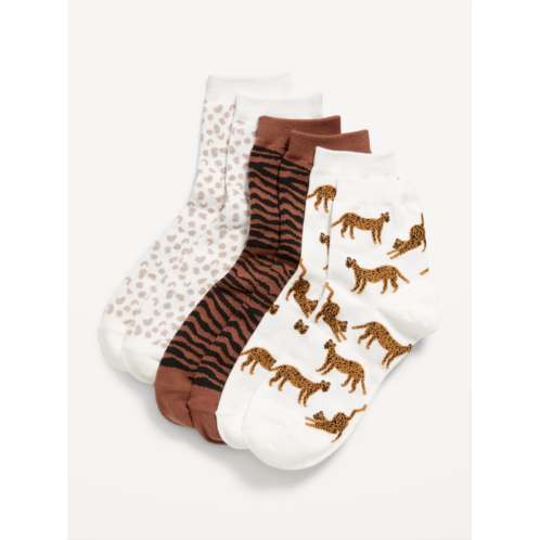 Oldnavy Novelty Quarter Crew Socks 3-Pack