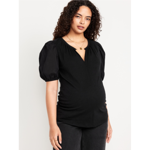 Oldnavy Maternity Puff-Sleeve Top Hot Deal