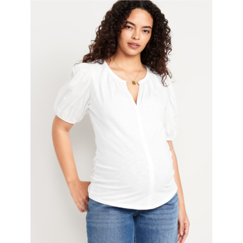 Oldnavy Maternity Puff-Sleeve Top Hot Deal