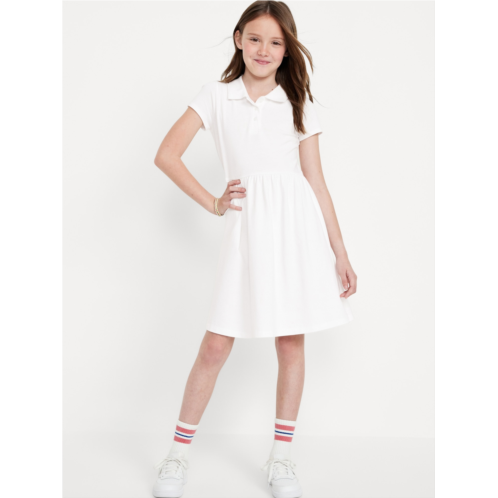 Oldnavy School Uniform Fit & Flare Pique Polo Dress for Girls Hot Deal