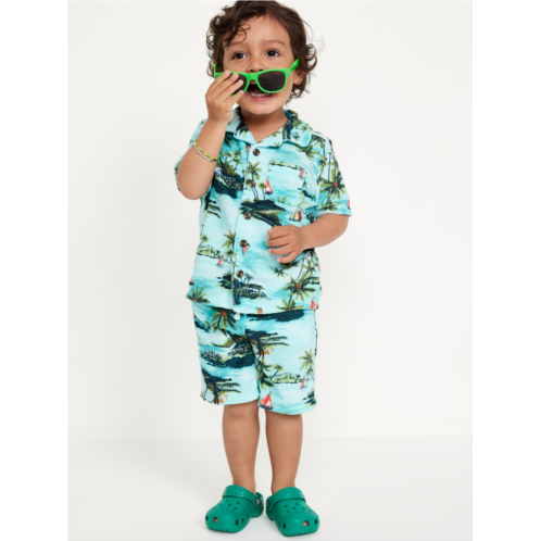 Oldnavy Printed Loop-Terry Shirt and Shorts Set for Toddler Boys Hot Deal