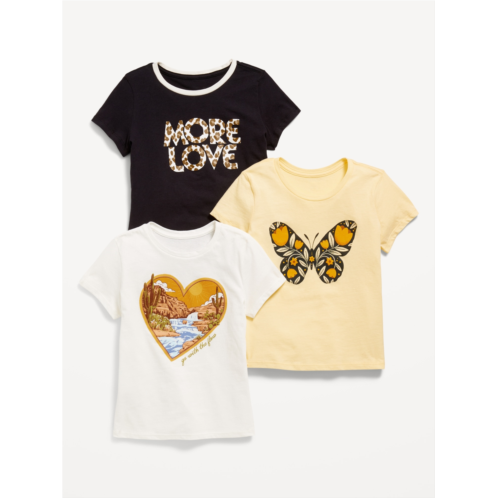Oldnavy Short-Sleeve Graphic T-Shirt 3-Pack for Girls