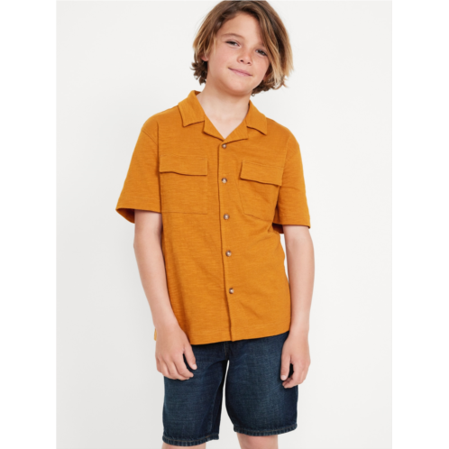 Oldnavy Short-Sleeve Soft-Knit Utility Pocket Shirt for Boys