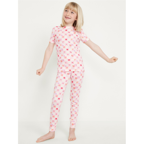 Oldnavy Printed Snug-Fit Pajama Set for Girls Hot Deal
