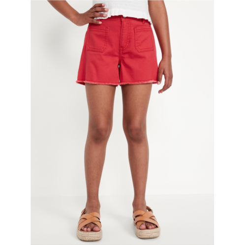 Oldnavy High-Waisted Pocket Frayed-Hem Shorts for Girls