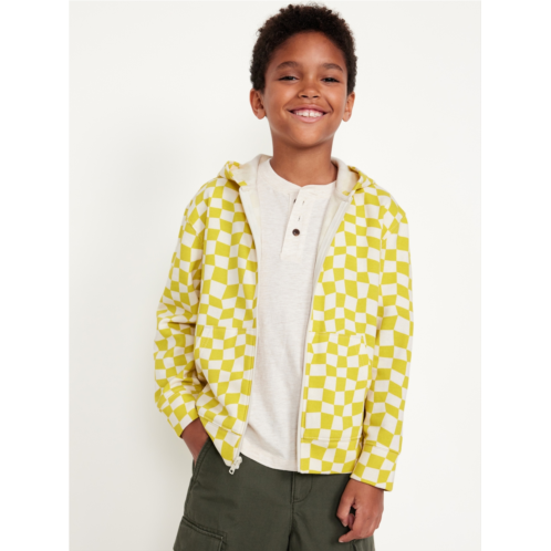 Oldnavy Printed Zip-Front Hoodie for Boys