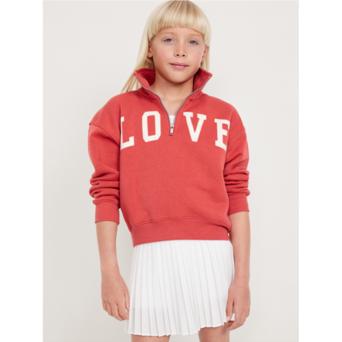Oldnavy Long-Sleeve Quarter Zip Sweatshirt for Girls