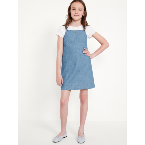 Oldnavy Sleeveless Jean Dress and T-Shirt Set for Girls Hot Deal